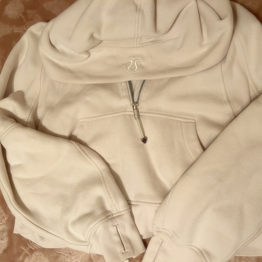 lululemon athletica Cream Hoodie Jacket